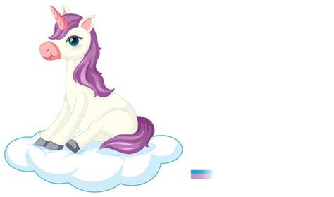 Unicorn Sitting Vector Art Icons And Graphics For Free Download