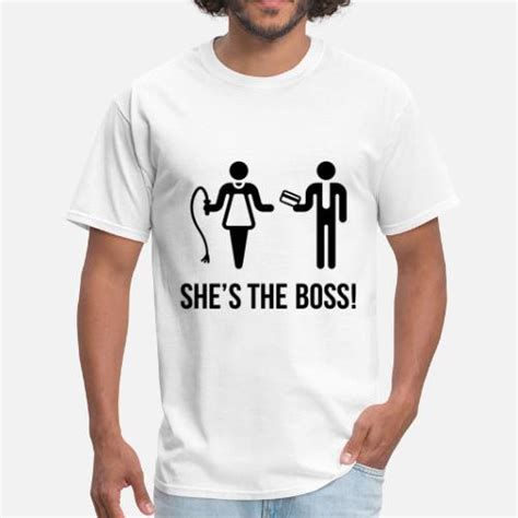 Shes The Boss Wife And Husband Mens T Shirt Spreadshirt