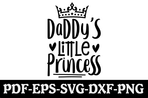 daddy s little princess svg graphic by creativekhadiza124 · creative fabrica