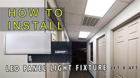 How To Install Led Panel Youtube