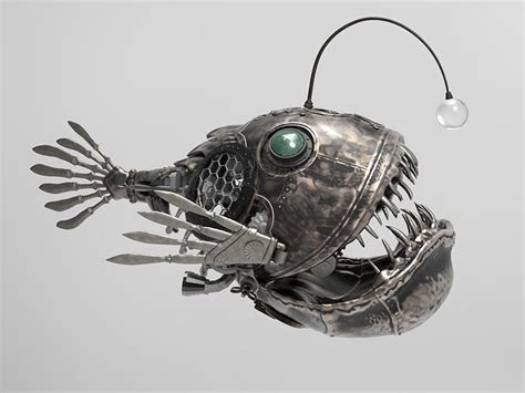 Steampunk Fish 3d Model Cgtrader