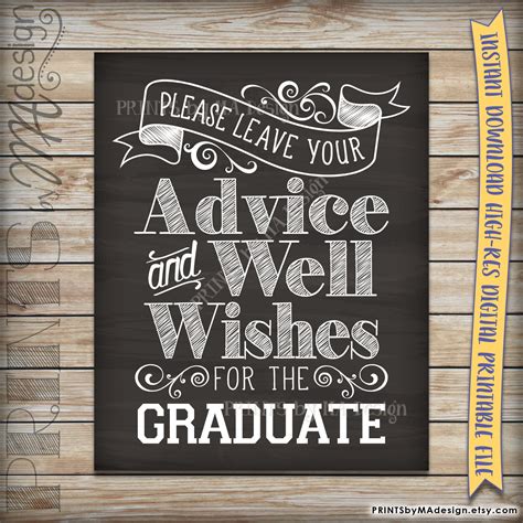 Free Printable Words Of Wisdom Cards Graduation