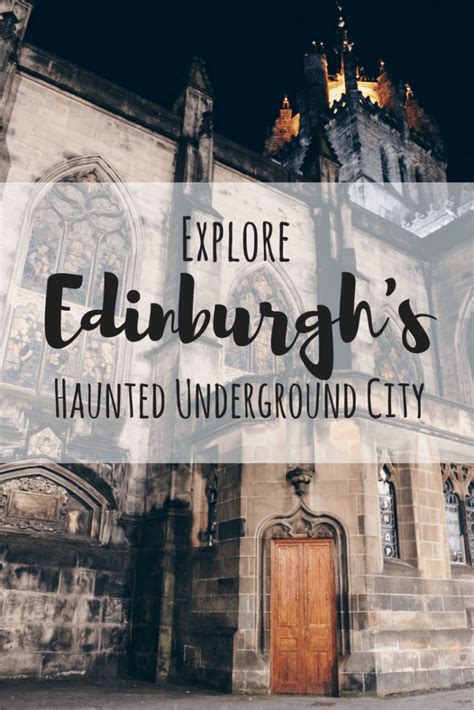 Explore Edinburghs Haunted Underground With City Of The Dead Tours