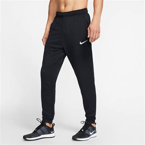 Nike Mens Dri Fit Tapered Fleece Training Trousers Black