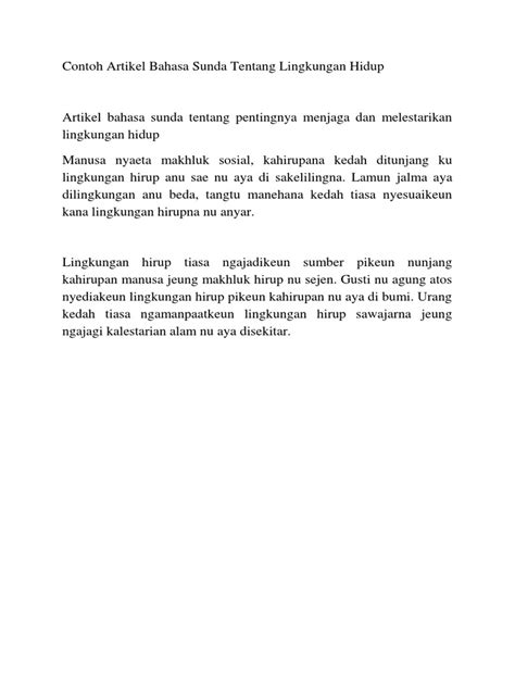 Pendidikan karakter untuk membangun peradaban bangsa. Contoh Artikel Sunda Singkat / Pengertian Artikel Adalah ...