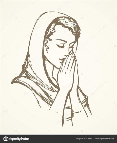 Vector Image Of The Praying Person Stock Vector By ©marinka 253126050