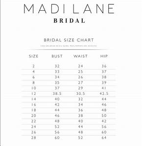 Madi Lane Size Chart 7th Avenue Fashions