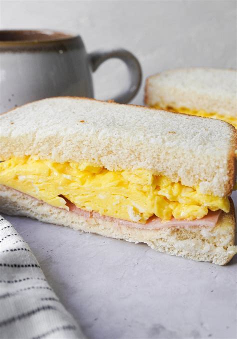 Egg Sandwich Recipe Breakfast A Dash Of Soy