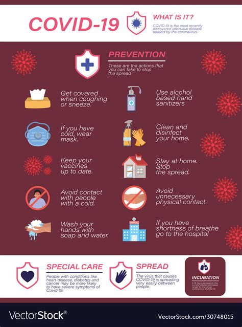 Find & download free graphic resources for covid19 prevention. Covid 19 virus prevention tips design Royalty Free Vector