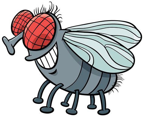 Fly Insect Character Cartoon Vector Art At Vecteezy