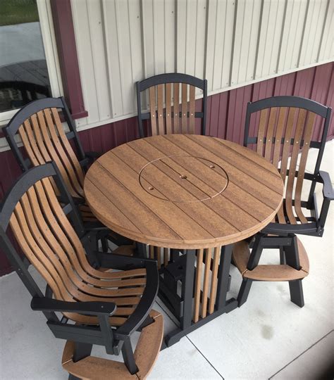 4 Chairs And Table Timber Lodge Furniture