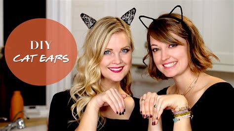 I wanted to make ears, but didn't want flat cheep looking triangles. DIY Cat Ears!! - YouTube