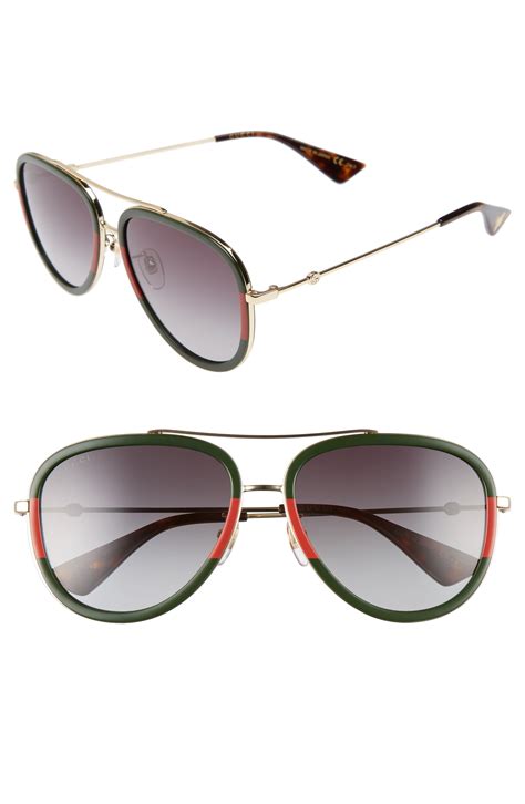 Gucci 57mm Aviator Sunglasses Nordstrom In 2021 Sunglasses Women