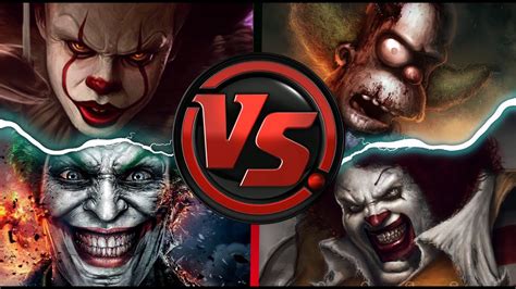 pennywise it and joker vs krusty and ronald mcdonald rap versus 2017 doblecero bth kinox