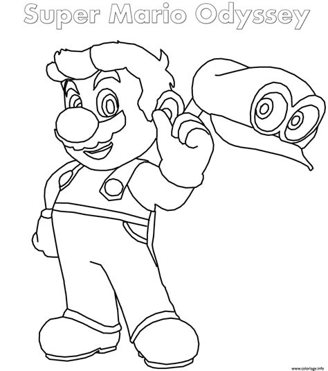 Coloriage Super Mario Odyssey