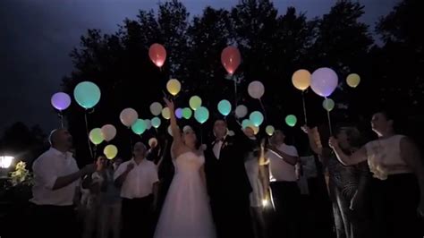 Led Light Up Balloons Wedding Youtube