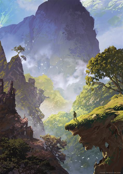 Uncharted Book Cover By Tohad On Deviantart Landscape Artwork Fantasy