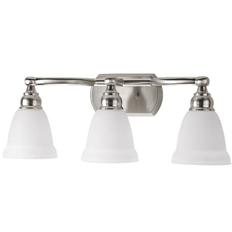 Vanity light fixtures are an ideal lighting option for bathrooms because they provide an even, consistent light around the mirror. $79 ***IN STORE @ LOWES*** | Vanity lighting, Bathroom ...