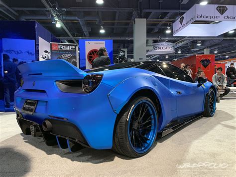 Themebeta.com is not sponsored or affiliated by google inc. Frozen Blue Chrome Ferrari 458 Widebody Wrap | Wrapfolio