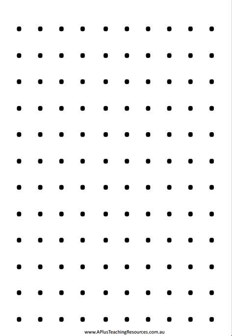 Blank Dot Sheet Dots Game Math Sheets Dots