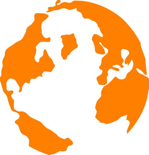 Orange Globe Clip Art At Vector Clip Art Online Royalty