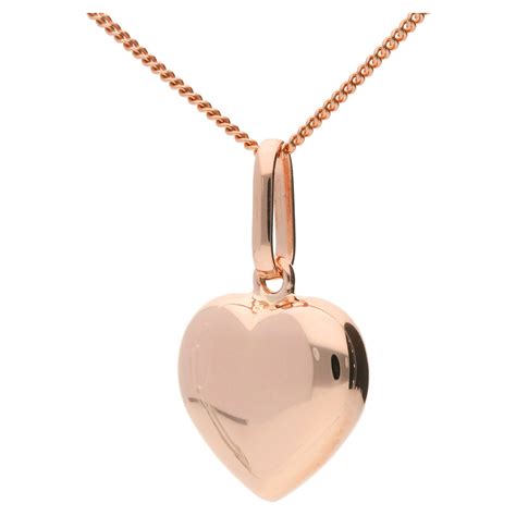 9ct Rose Gold Heart Pendant Buy Online Free Insured Uk Delivery