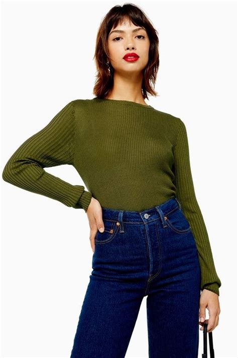 Topshop Boxy Knitted Crop Top Topshop Outfit High Fashion Street