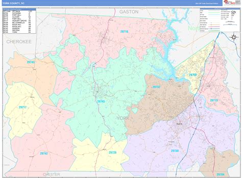 York County Pa Wall Map Color Cast Style By Marketmaps Mapsales - Vrogue