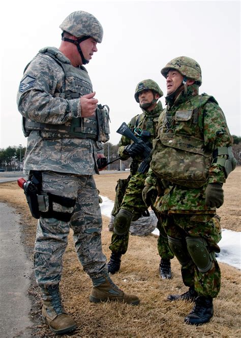 Japan Us Forces Come Together To Guard Protect Air Force