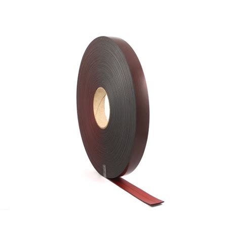 25mm Wide Red Flexible Self Adhesive Magnetic Strip 30 Metre Reel