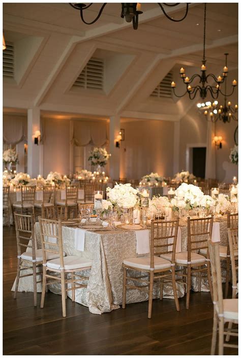 Ivory And Gold Wedding Centerpieces