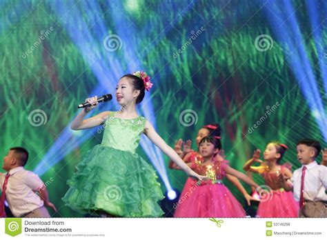 Cute Kids Dance And Sing Song Editorial Stock Photo Image Of Dancer