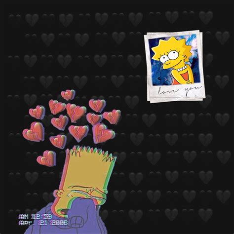1080x1080 Sad Heart Bart 20 Bart Simpson Sad Pictures And Ideas On