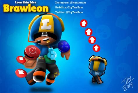 Each brawler has their own skins and outfits. Skin Idea Crow Leon Brawl Stars - NaturalSkins