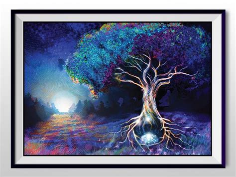 Sale Tree Of Life Poster Visionary Art Psychedelic Art