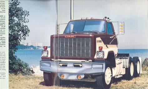 1981 Gmc Brigadier 8000 9500 Truck Brochure Wx4561 Yafd3w Trucks Gmc