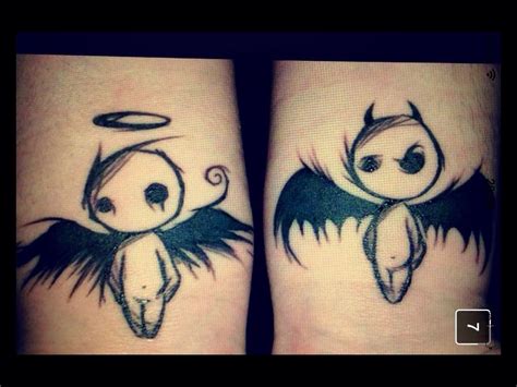 250 Best Angel Devil Tattoo Designs 2020 Demon Vs God Ideas Feather