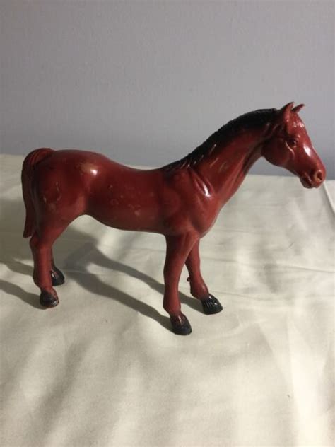Vintage 1975 Imperial Toy 5 Horse Rubber Plastic Figurine Horse Ebay