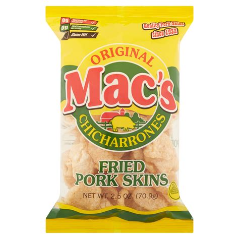 Macs Original Chicharrones Fried Pork Skins 25 Oz Brickseek