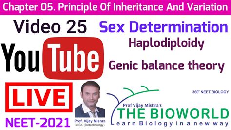 Video 25 Sex Determination Haplodiploidy And Genic Balance Theory