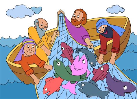 This Is The Net Full Of Fish Bible Story And Activities Of The Jesus