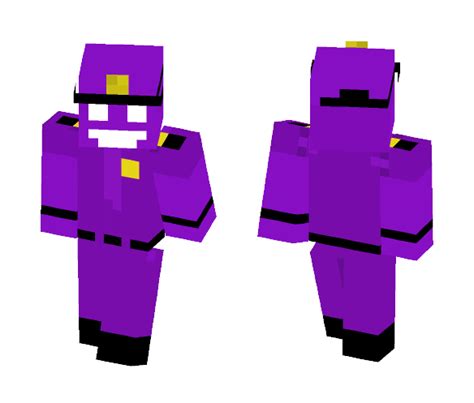 Purple Guy Minecraft Skin Layout