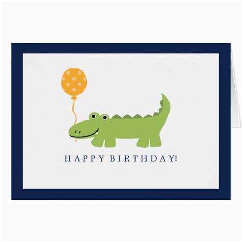 Alligator Birthday Card Birthdaybuzz