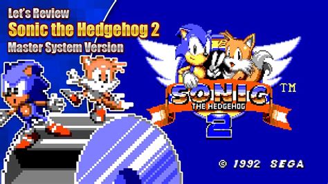 Lets Review Sonic 2 8 Bit Master System Version Youtube
