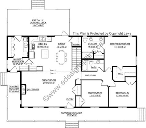 Bungalow House Plan 2017112 Edesignsplansca