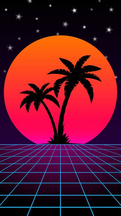 Palms Retro Wallpapers Wallpaper Cave