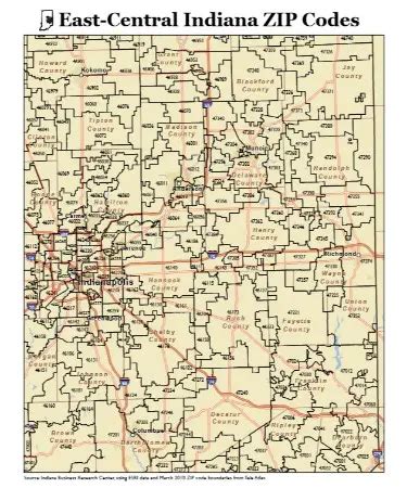Printable Indianapolis Zip Code Map Pdf Map With States
