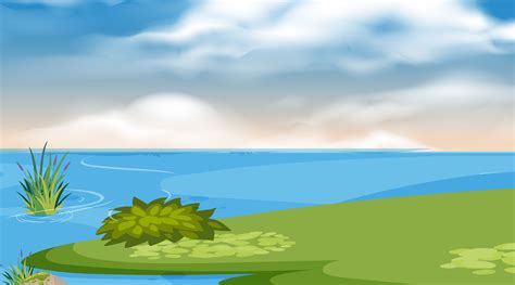 A Simple Nature Landscape Download Free Vectors Clipart