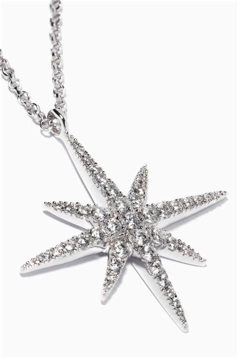 Shop Luxury Apm Monaco Silver Meteorites Necklace Ounass Uae