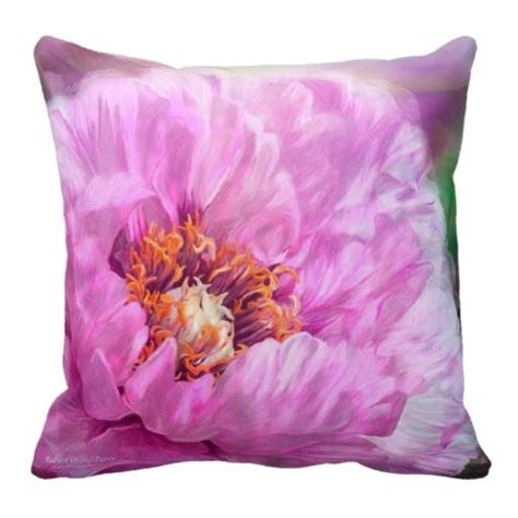 Add throw pillows to whatever room needs an extra dose of comfy. Radiant Orchid Peony Art Decorator Pillow | Peony art ...